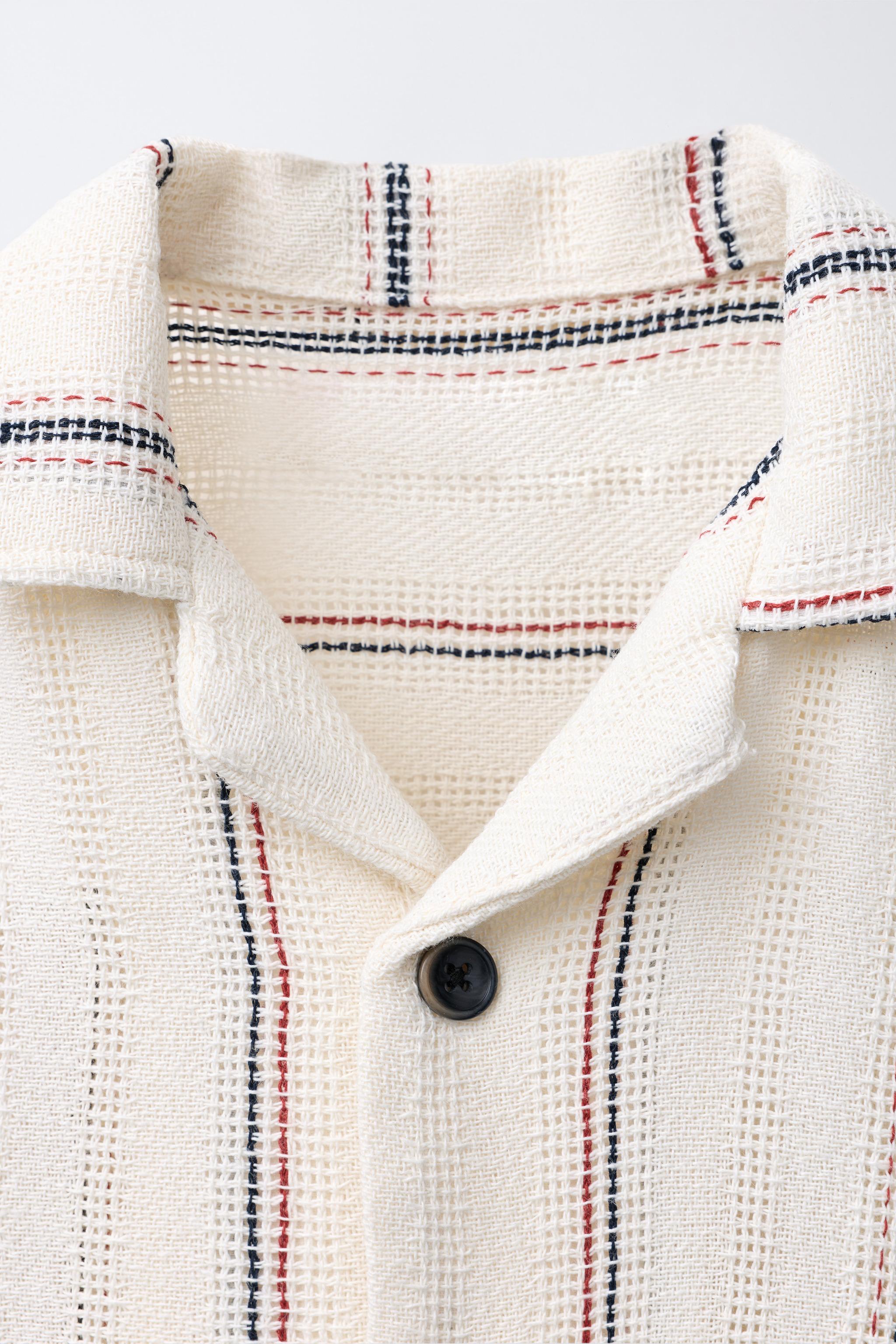 RUSTIC WOVEN STRIPE SHIRT